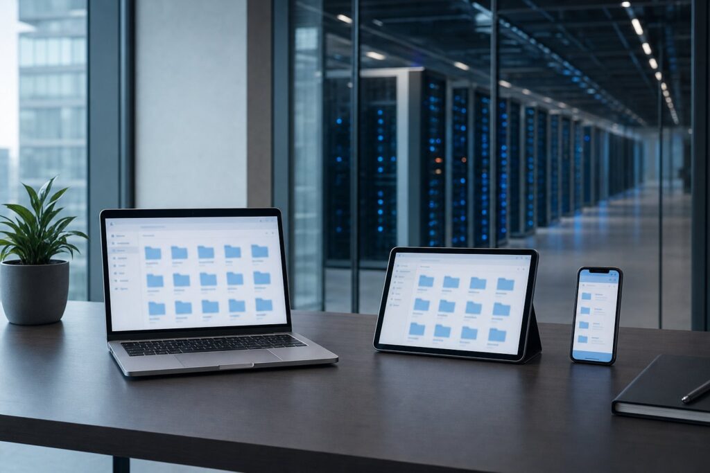 Gdzie trzymać firmowe pliki? Dysk w laptopie, darmowa chmura i przestrzeń w polskim data center