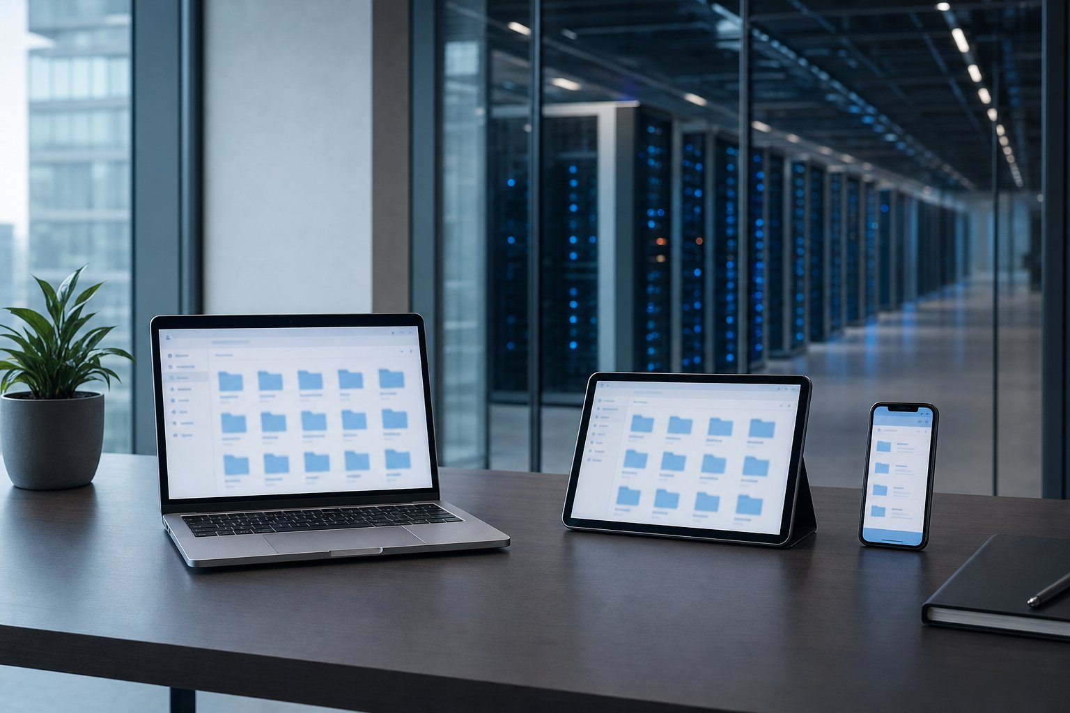 Gdzie trzymać firmowe pliki? Dysk w laptopie, darmowa chmura i przestrzeń w polskim data center
