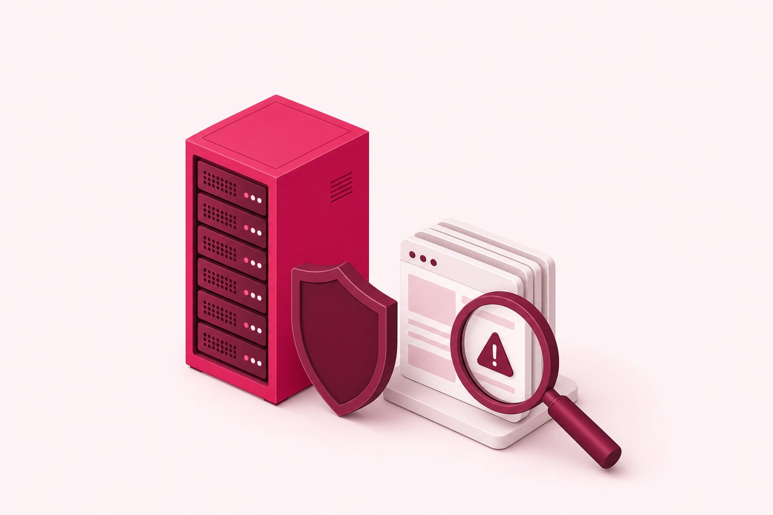 Zhakowana strona WordPress — jak rozpoznać infekcję i usunąć malware z hostingu krok po kroku (grafika wygenerowana przez AI)