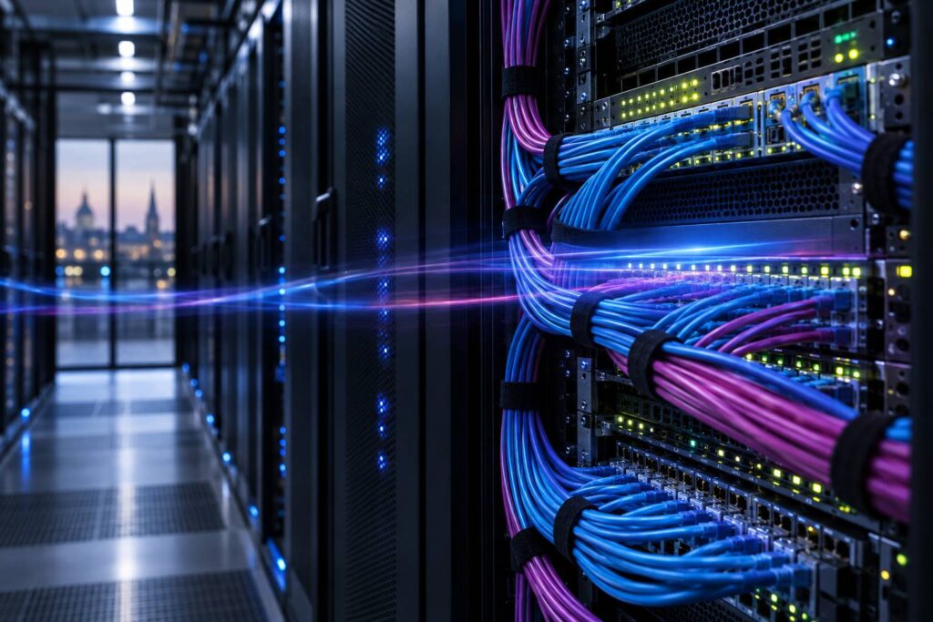 Atak DDoS na stronę: co zrobić w pierwszych 30 minutach (grafika wygenerowana przez AI)
