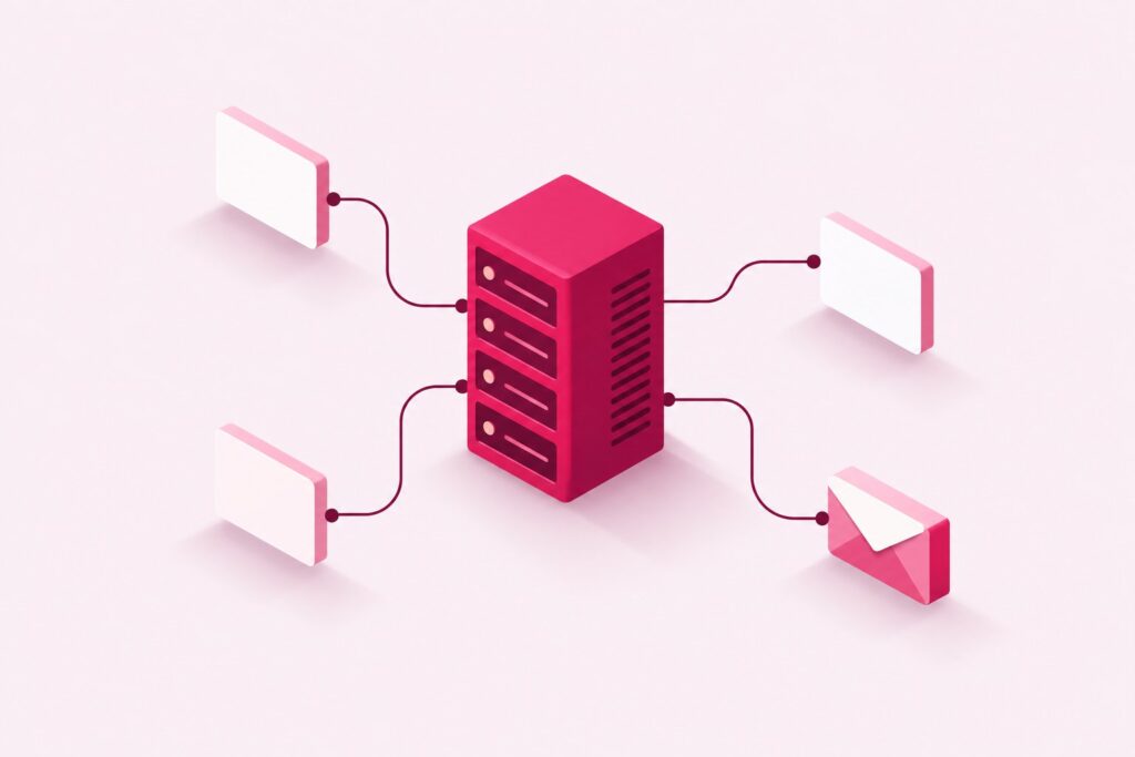 Rekordy DNS: jak podpiąć domenę pod hosting bez przestoju (grafika wygenerowana przez AI)
