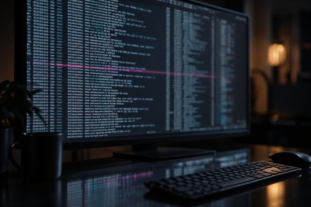 Logi serwera: jak czytać access log i error log (grafika wygenerowana przez AI)